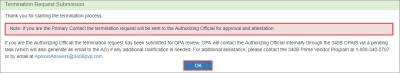 screen shot of Recertification Submission confirmation