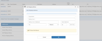 Add Shipping Address field