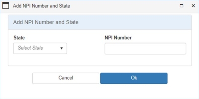 Add NPI Number and State field