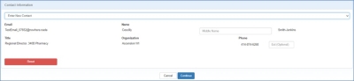 Verify already registered Contact info