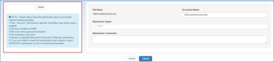 Select to browse for documents