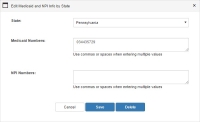 Recertification Edit Medicaid Info By State with Duplicate Medicaid Number to new State