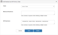 Recertification Edit Medicaid Info By State with Duplicate NPI Numbers