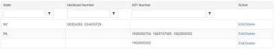 Recertification Edit Medicaid Info By State with Duplicate NPI Number Separated