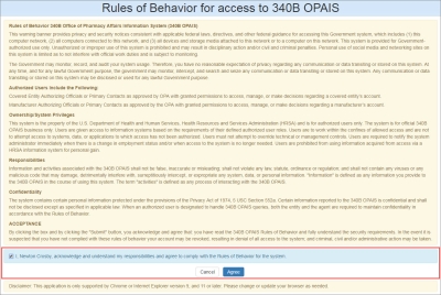 Rules of Behavior for access to 340B OPAIS (long form)