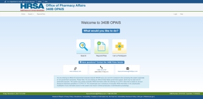 340B OPAIS Public User Home Page