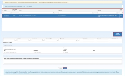 Covered Entity PC Change Request Entity details